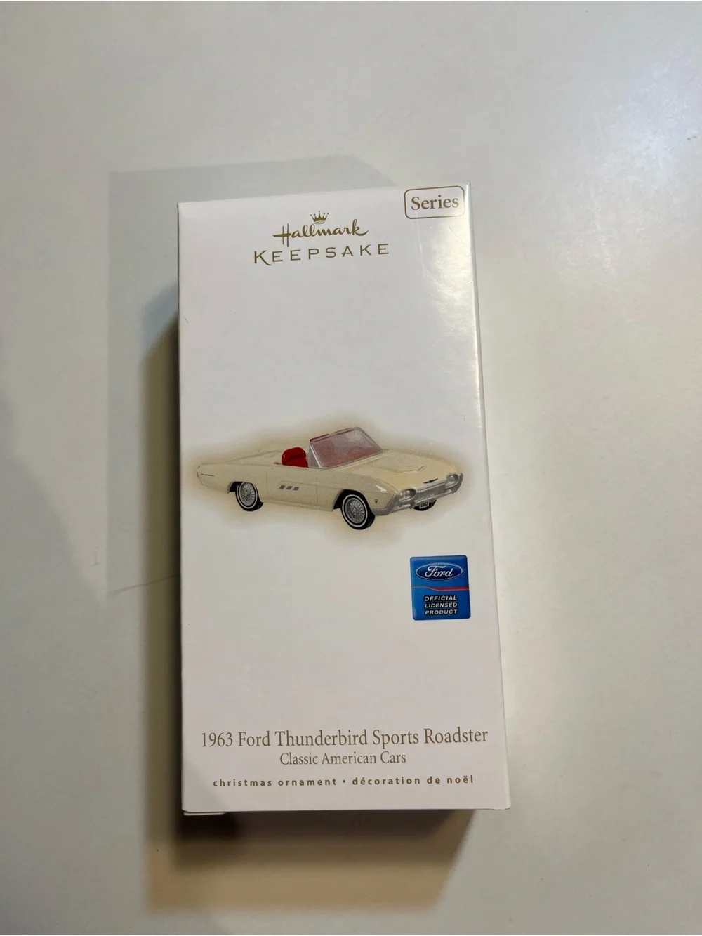 Hallmark Collectible 1963 Ford Thunderbird Sports Roadster Ornament